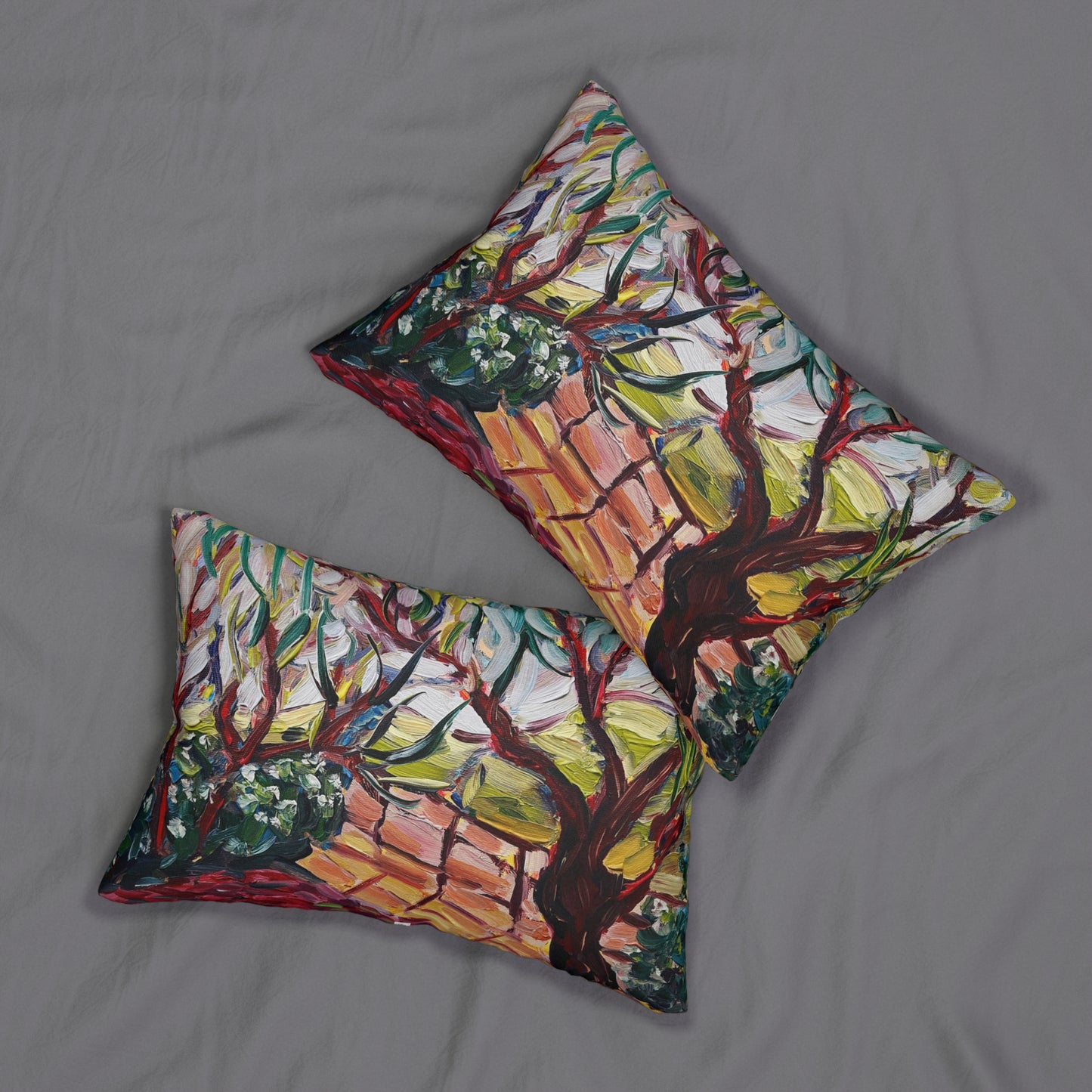 Breezy Trees Lumbar Pillow