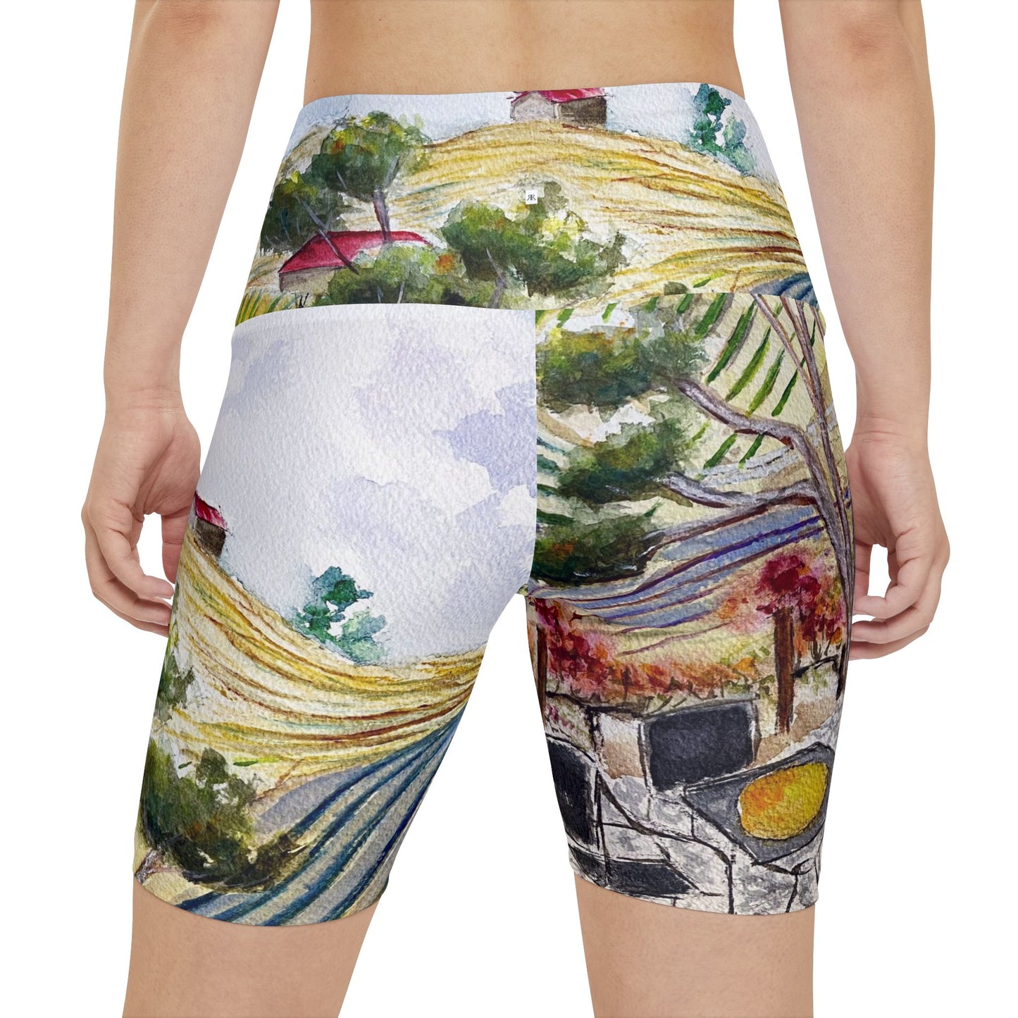 Women's Workout Shorts - Patio View -GBV