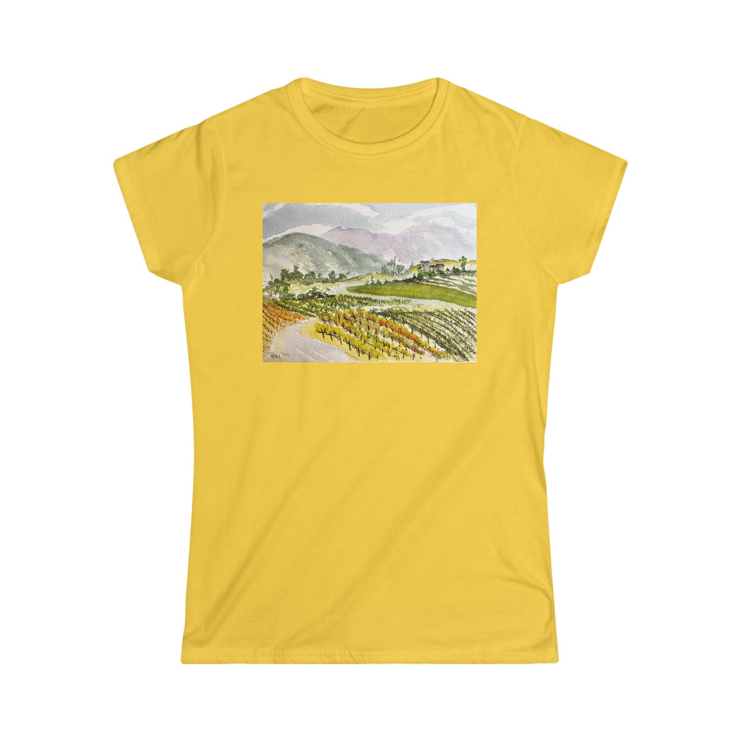 Descente de la villa à Gershon Bachus Vintners Women's Softstyle Semi-Fitted Tee