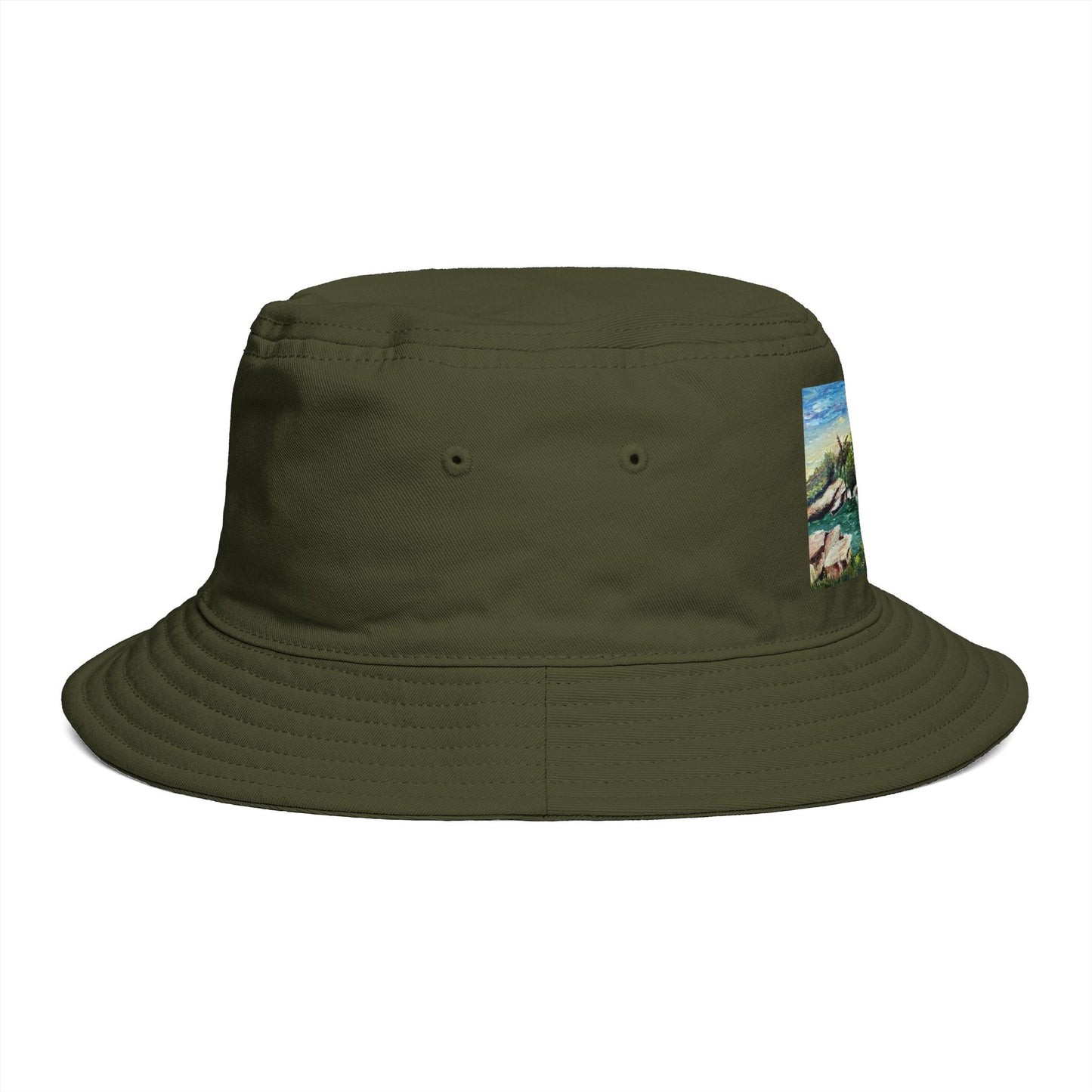 Roxy Rich Fine Art - The Pond at GBV - Bucket Hat — Stylish Durable Travel Hat