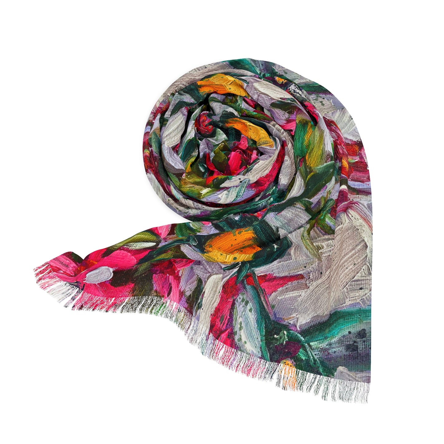 Colorful Scarf — Artistic Lightweight Neck Wrap-Colorful Encounter