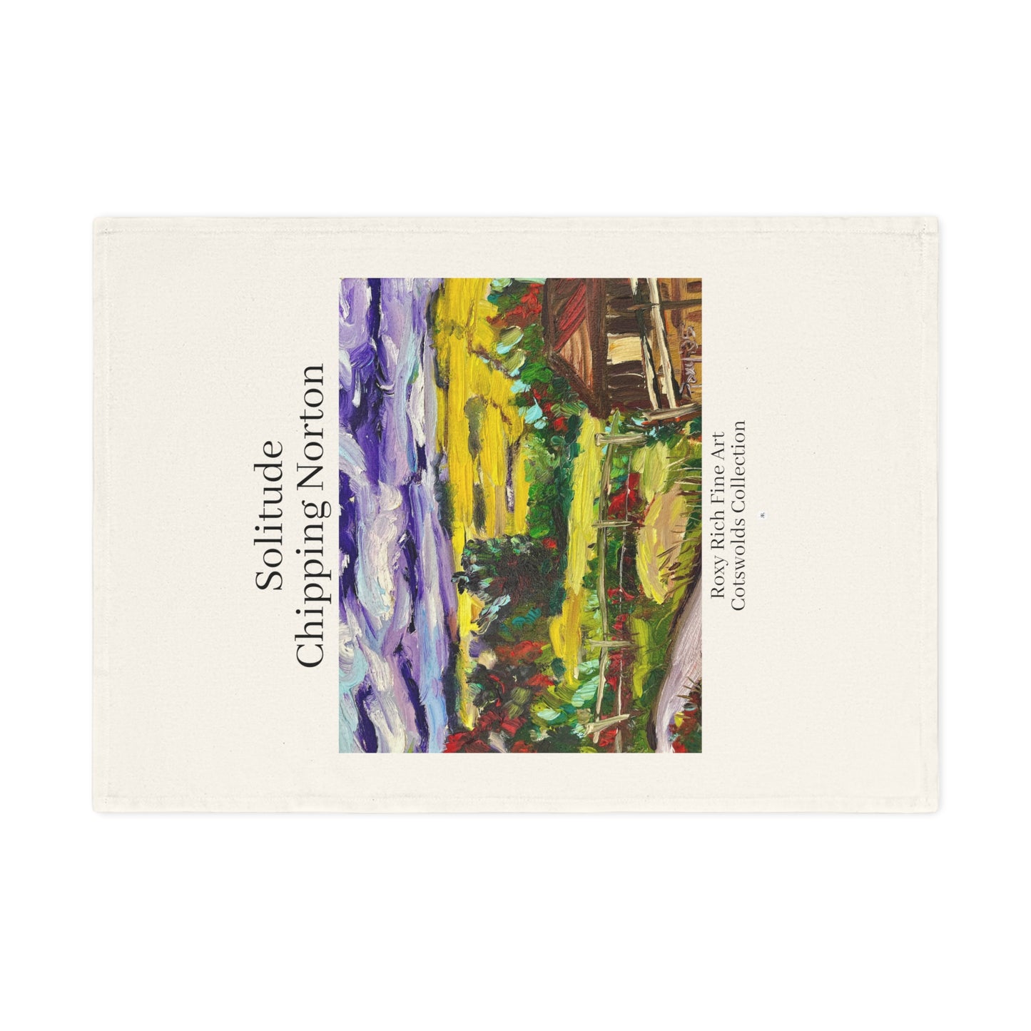 Organic Vegan Cotton Tea Towel -Solitude-Chipping Norton Cotswolds