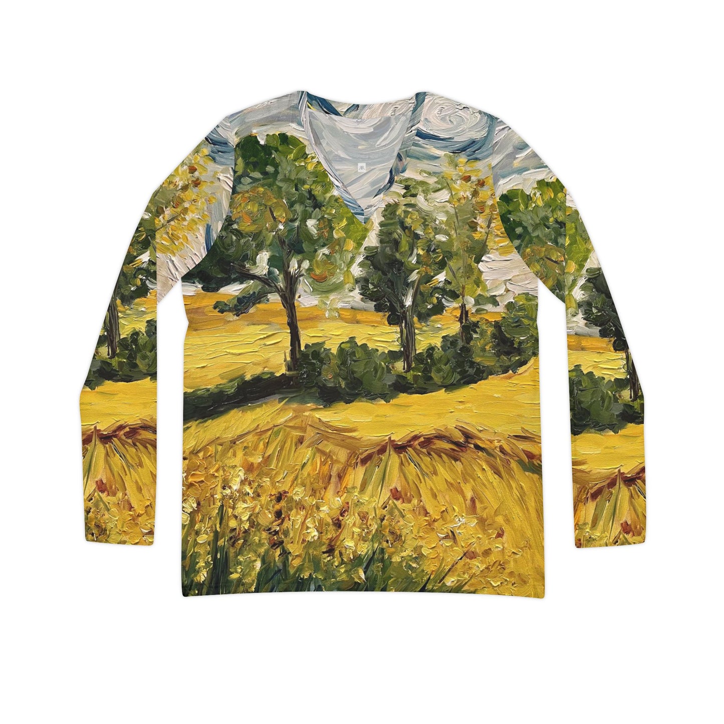 Long Sleeve Shirt-Sunny Day - V-neck Women's