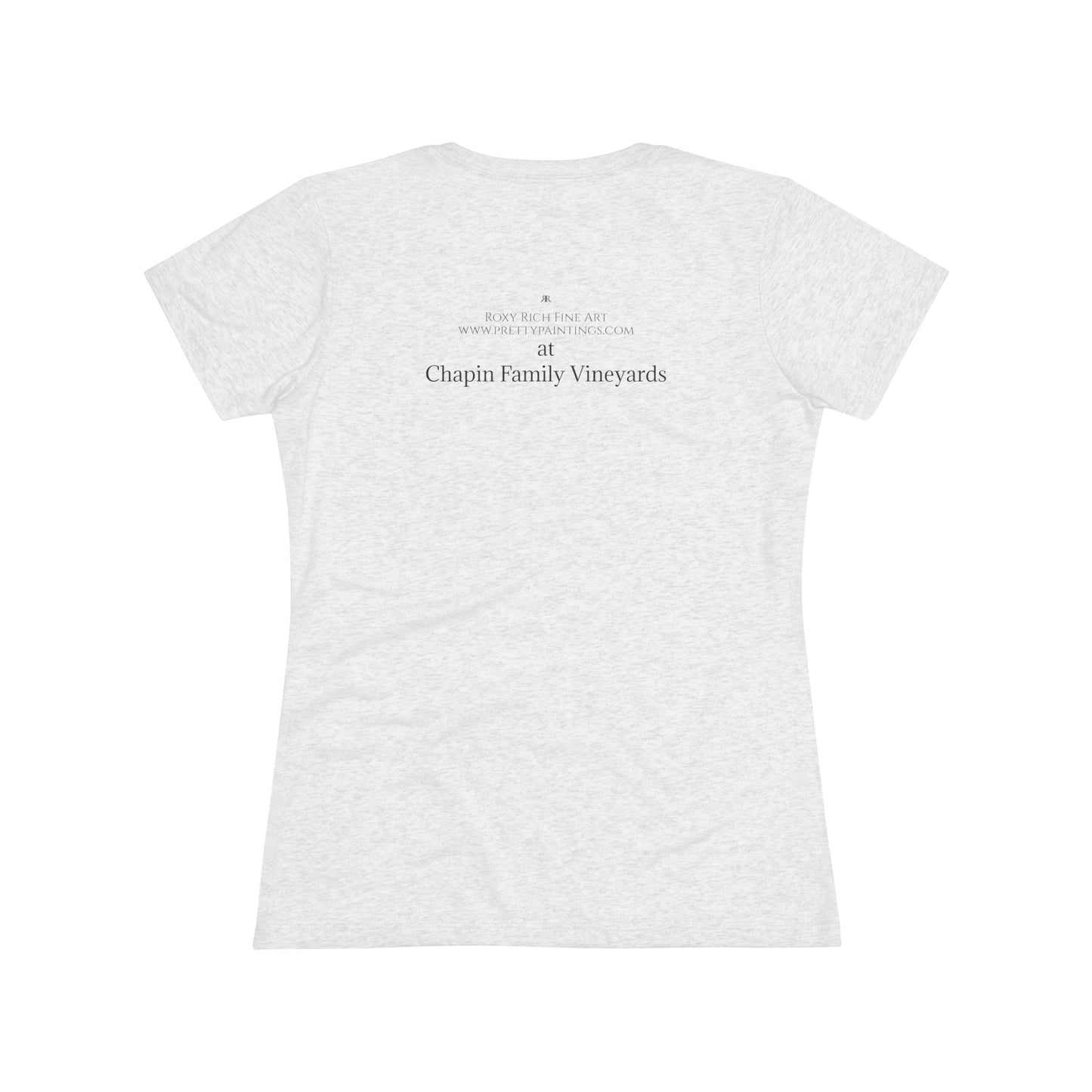 I got tipsy in Temecula Women's fitted Triblend Tee Temecula tee shirt souvenir Chapin Family Vineyards "Mountain View at Chapin"