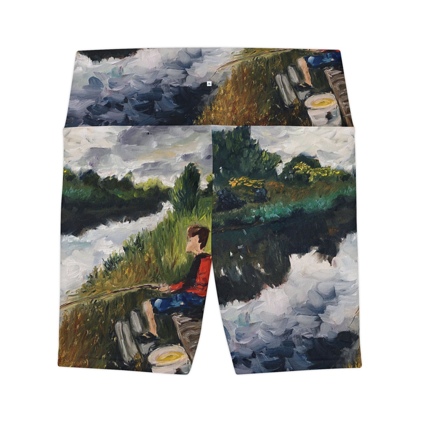 Women's Workout Shorts - Fishing in Groningen