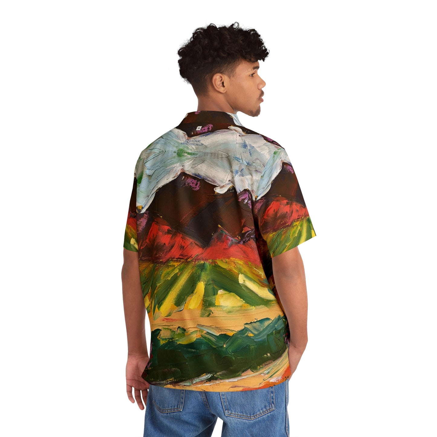 Mountain View at Chapin Winery Men's Hawaiian Shirt