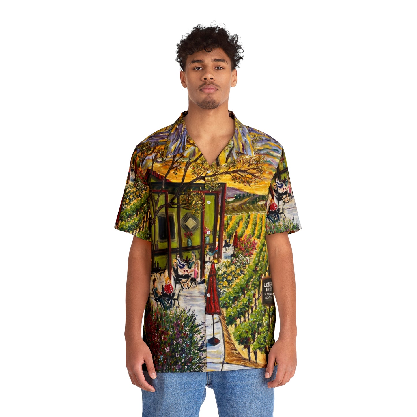 Lorenzi Terrace Temecula Men's Hawaiian Shirt