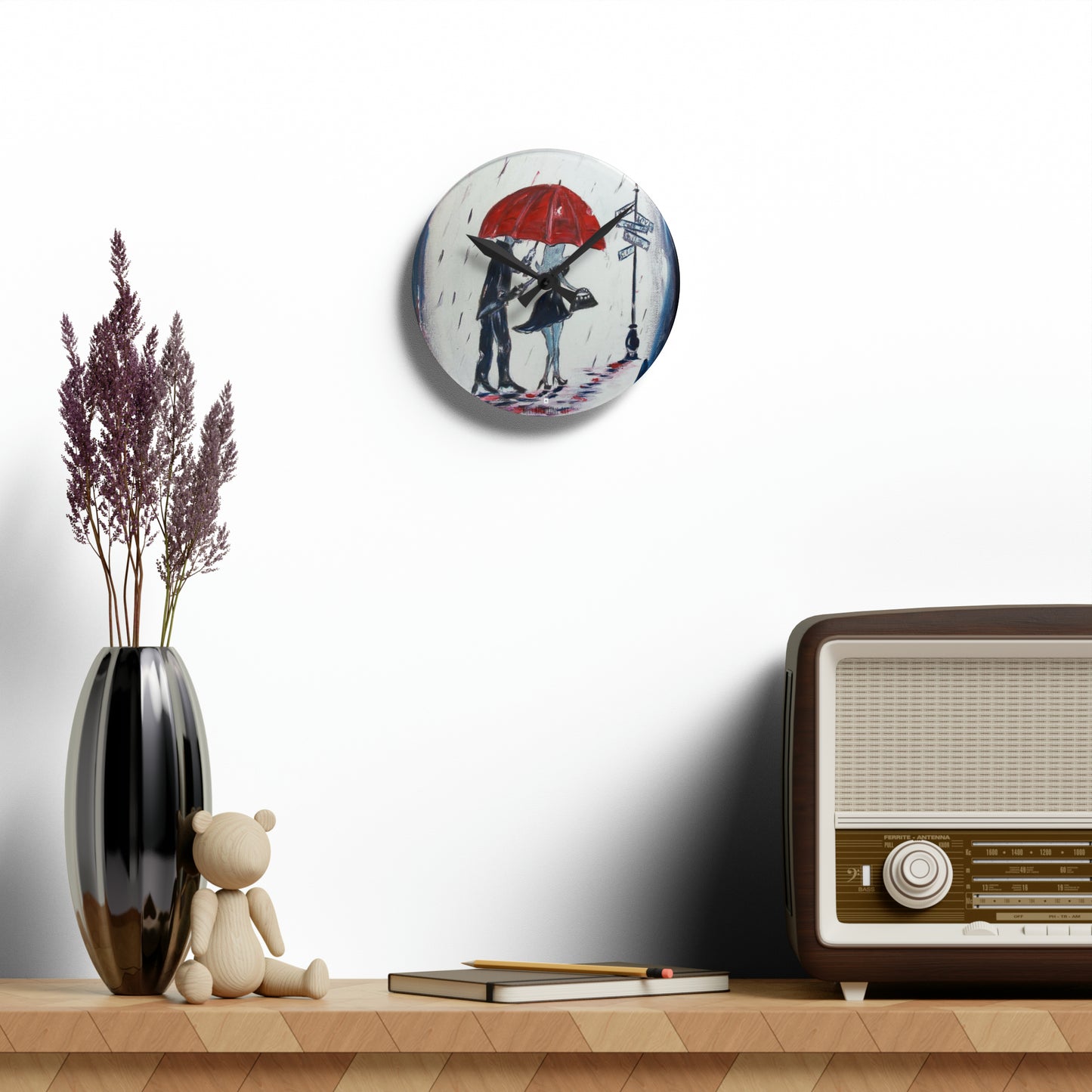 The Gentleman Romantic Acrylic Wall Clock