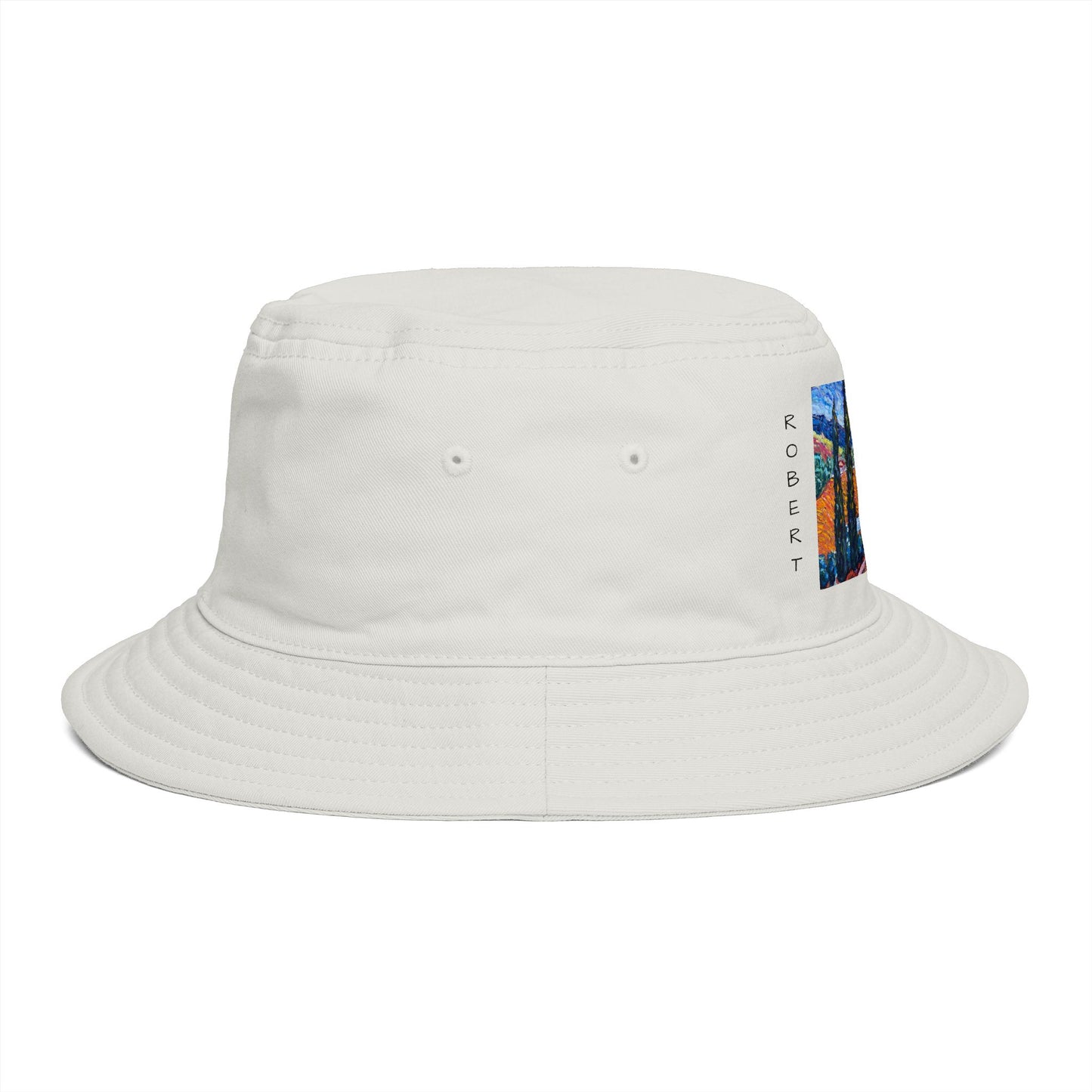 Roxy Rich Fine Art  Sunny Cypresses at Robert Renzoni - Bucket Hat — Stylish Durable Travel Hat