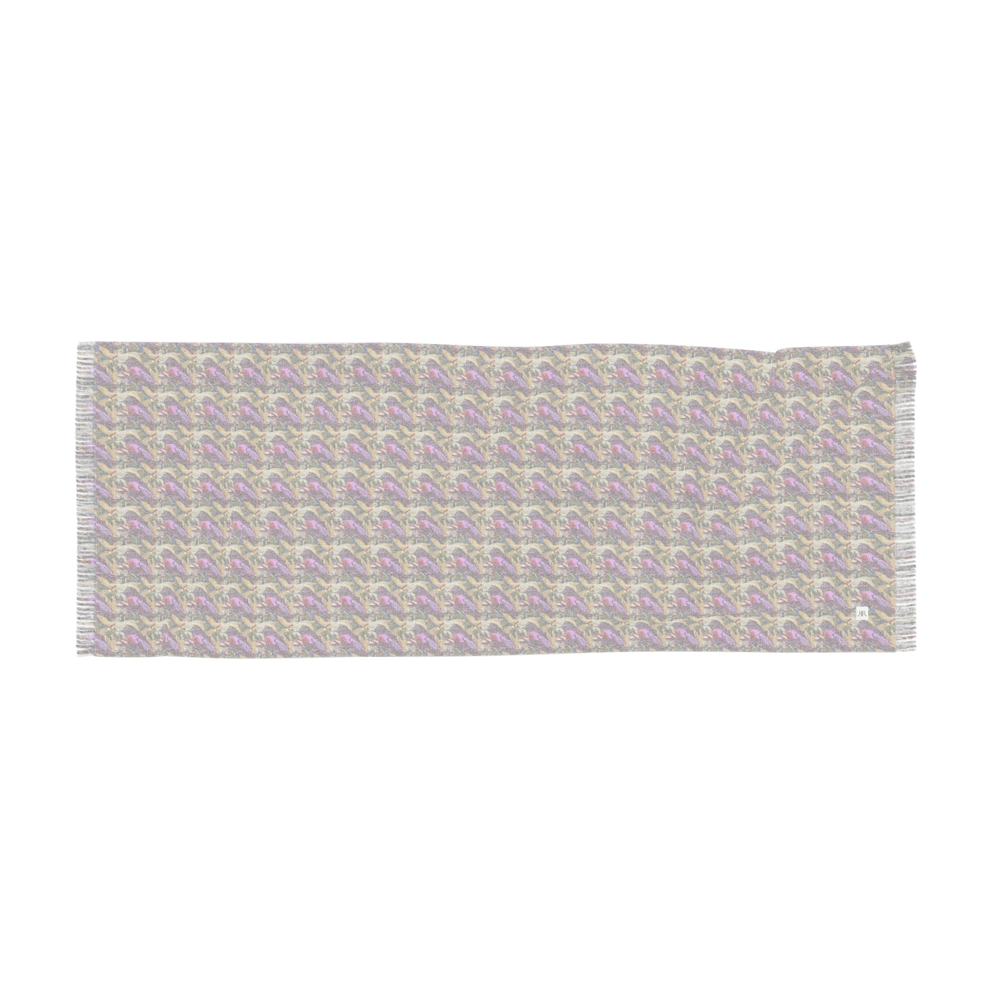 Colorful Scarf — Artistic Lightweight Neck Wrap- Fanciful Finch