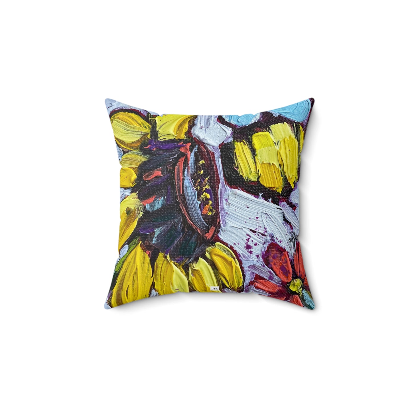 Sun Bee Indoor Spun Polyester Square Pillow