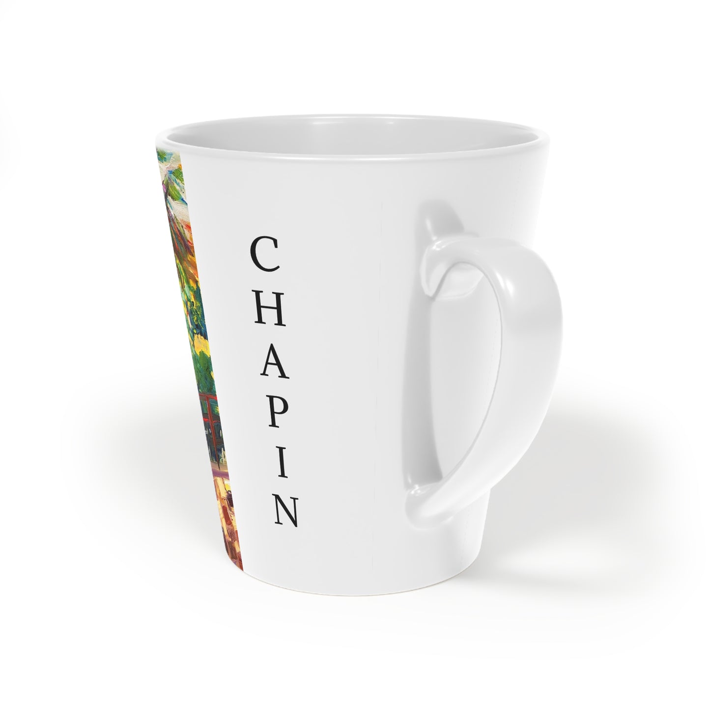 Vineyard View with "Chapin" on Side Latte Mug, 12oz