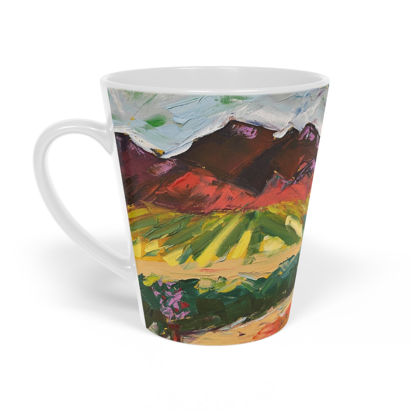 Mountain View with "Chapin" on Side Latte Mug, 12oz