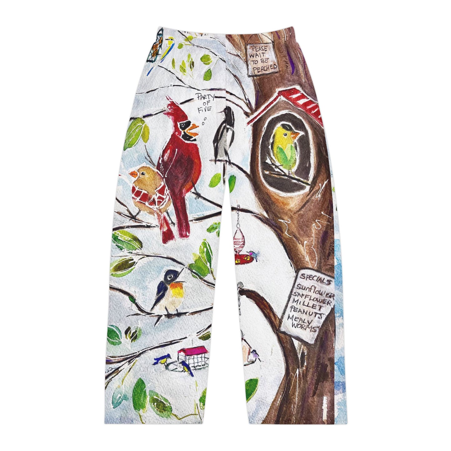 Men's Pajama Pants - Party of Five (Cardinals at Bird Restaurant)