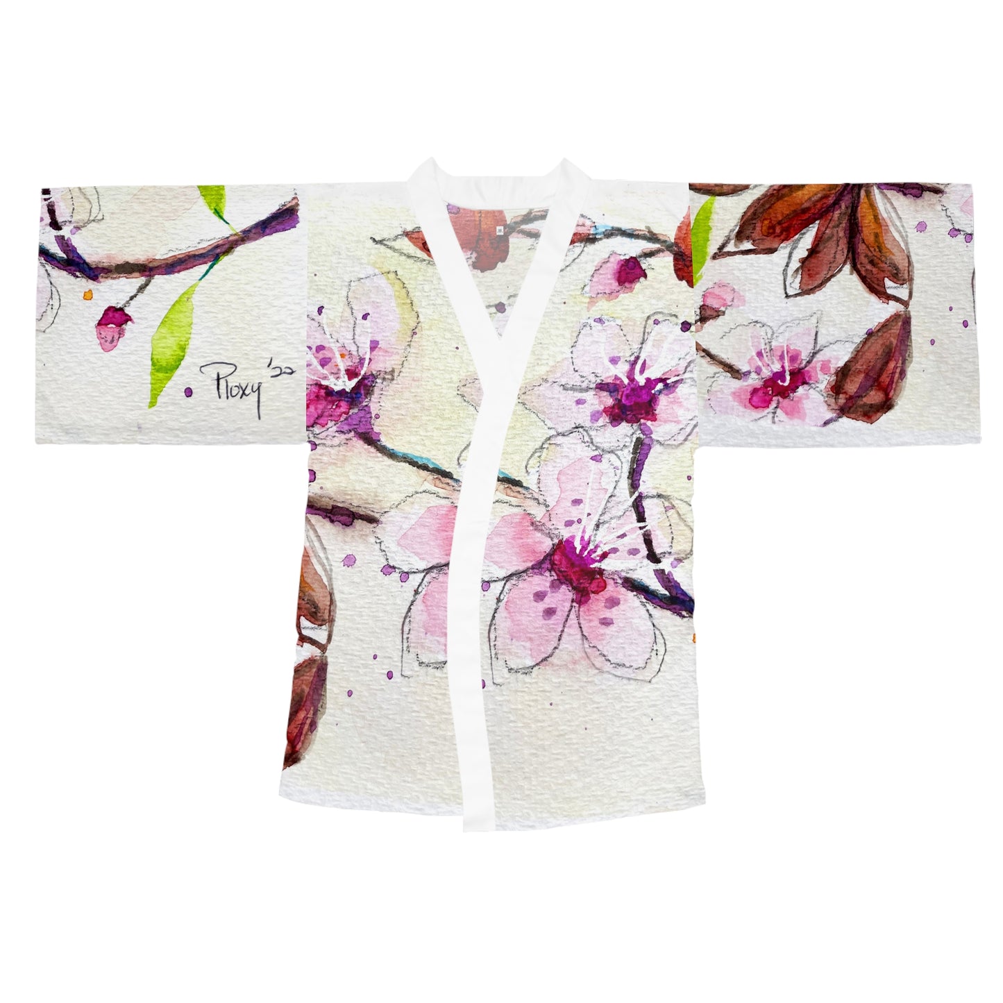 Kimono Robe - Elegant Cherry Blossoms