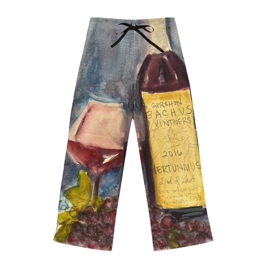 Pajama Pants - GBV Vertunmus Wine- Women's Pajama/Lounge Pants