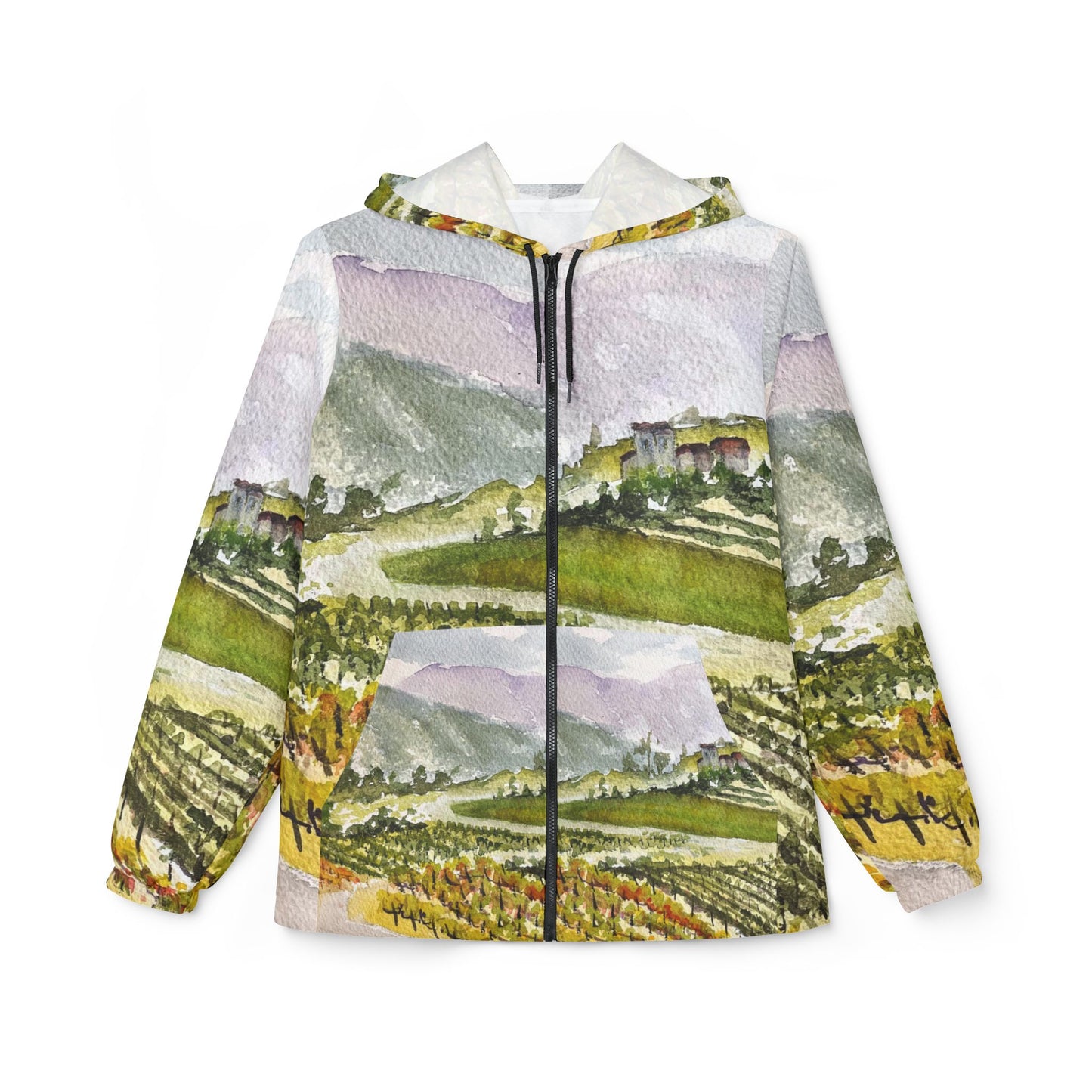 Lightweight Windbreaker Jacket — Road Down from the Villa-GBV