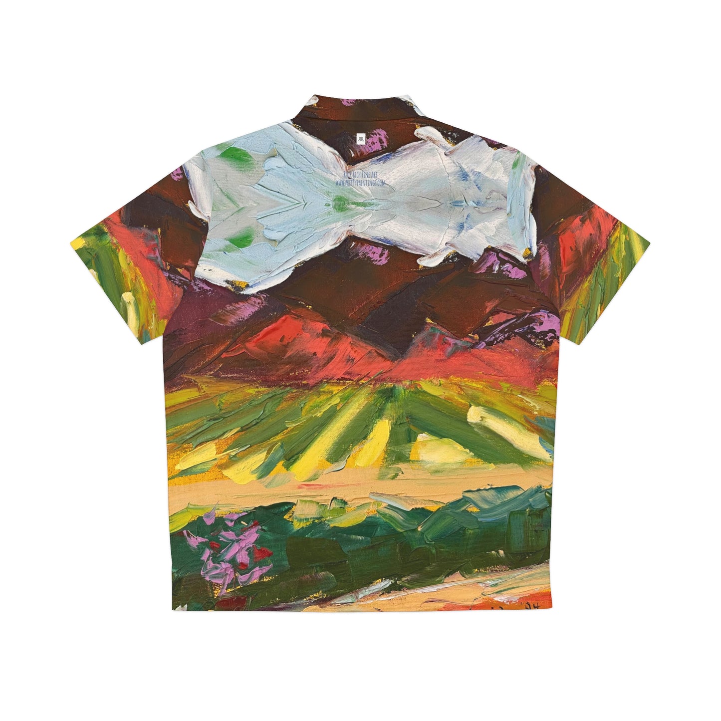 Mountain View at Chapin Winery Men's Hawaiian Shirt