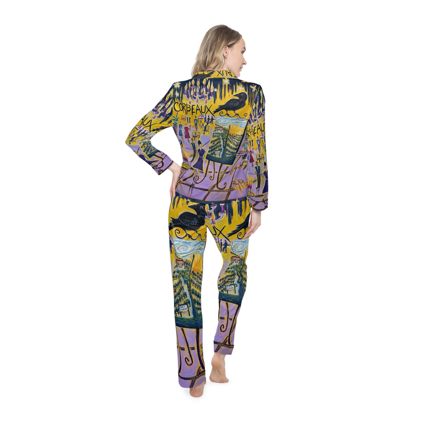 Satin Pajamas - Corbeaux Wine & Art