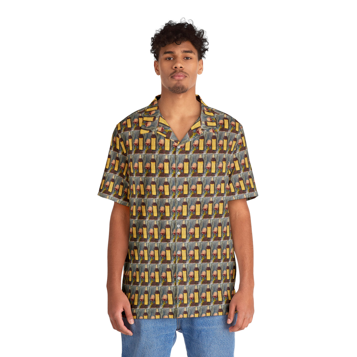 Men's Hawaiian Shirt- GBV-Vertunmus -Small Print