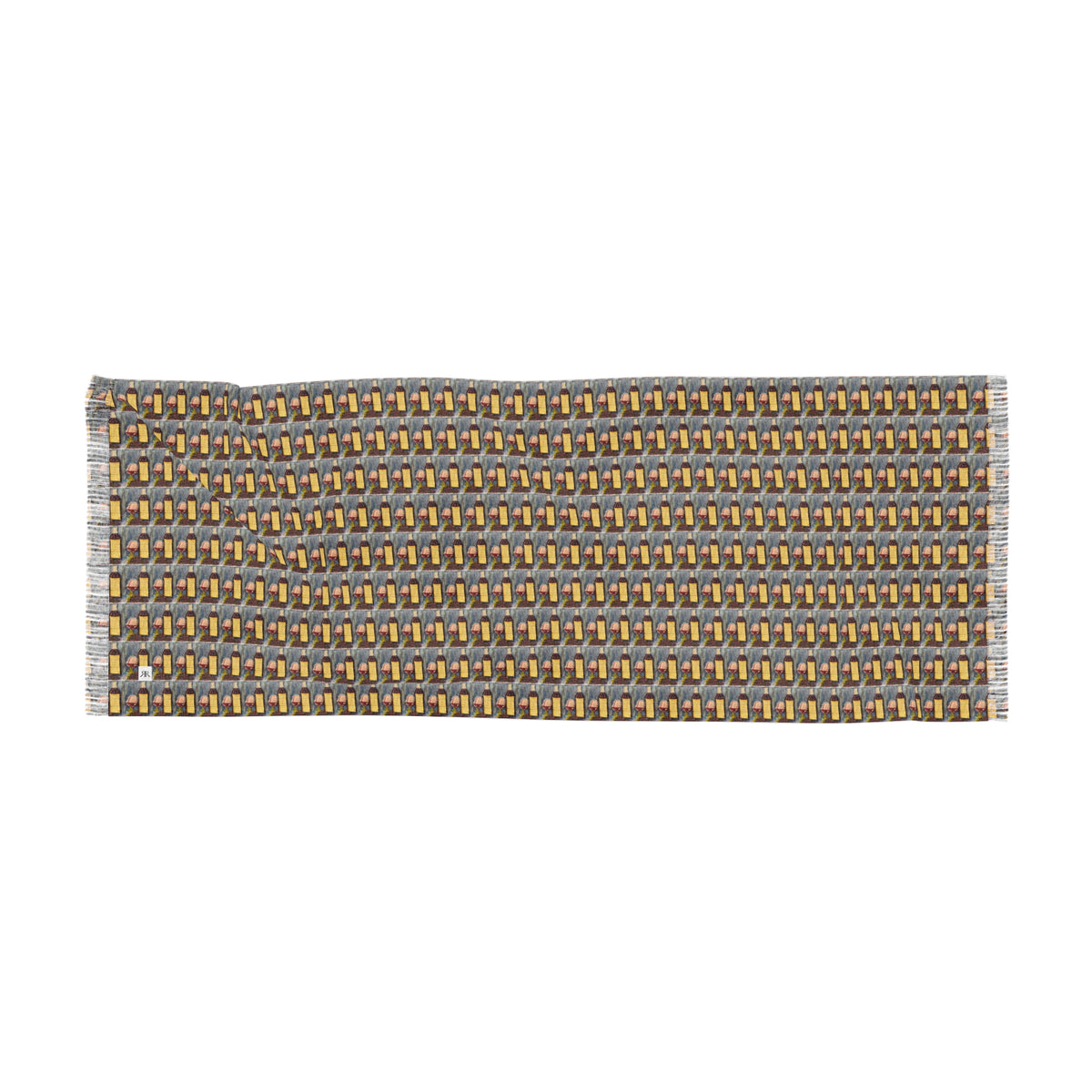 Colorful Scarf — Artistic Lightweight Neck Wrap- GBV Vertunmus Wine