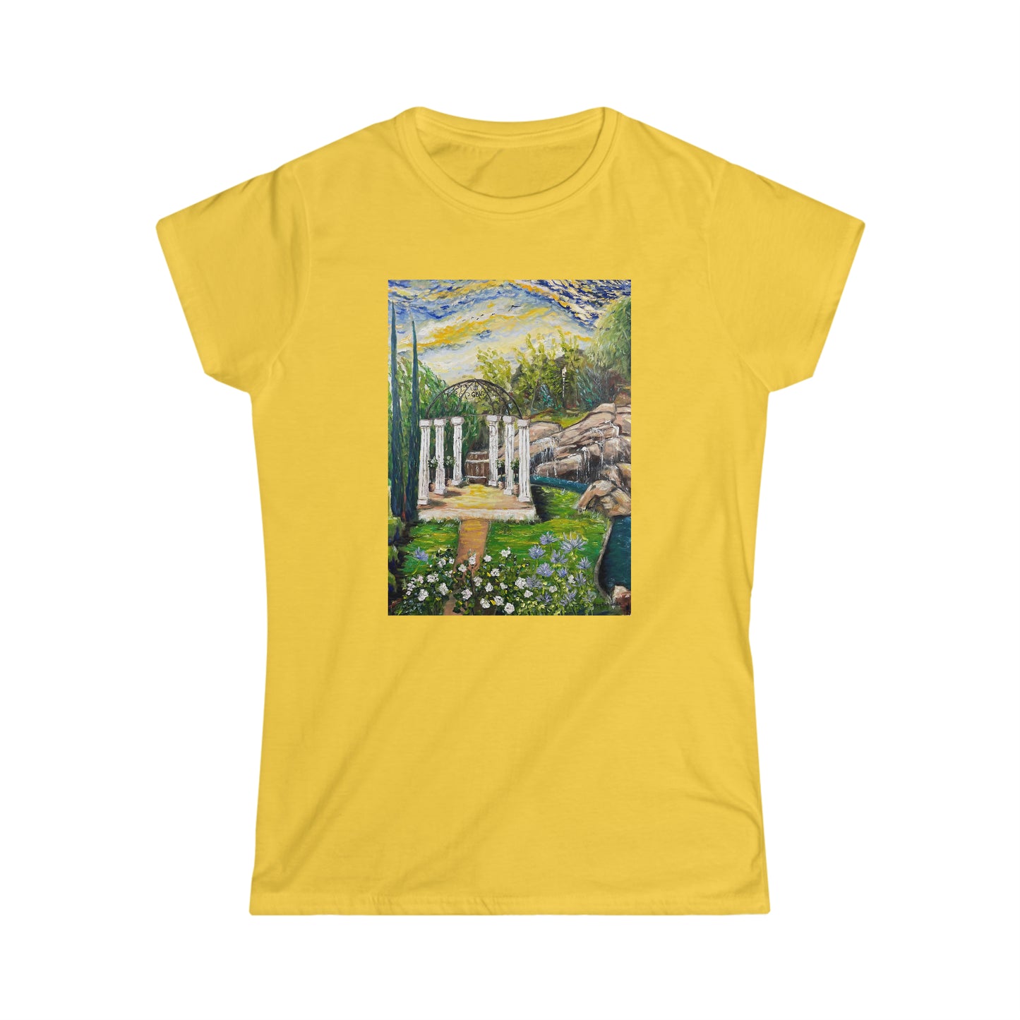 La Pergola chez Gershon Bachus Vintners T-shirt semi-ajusté Softstyle pour femmes