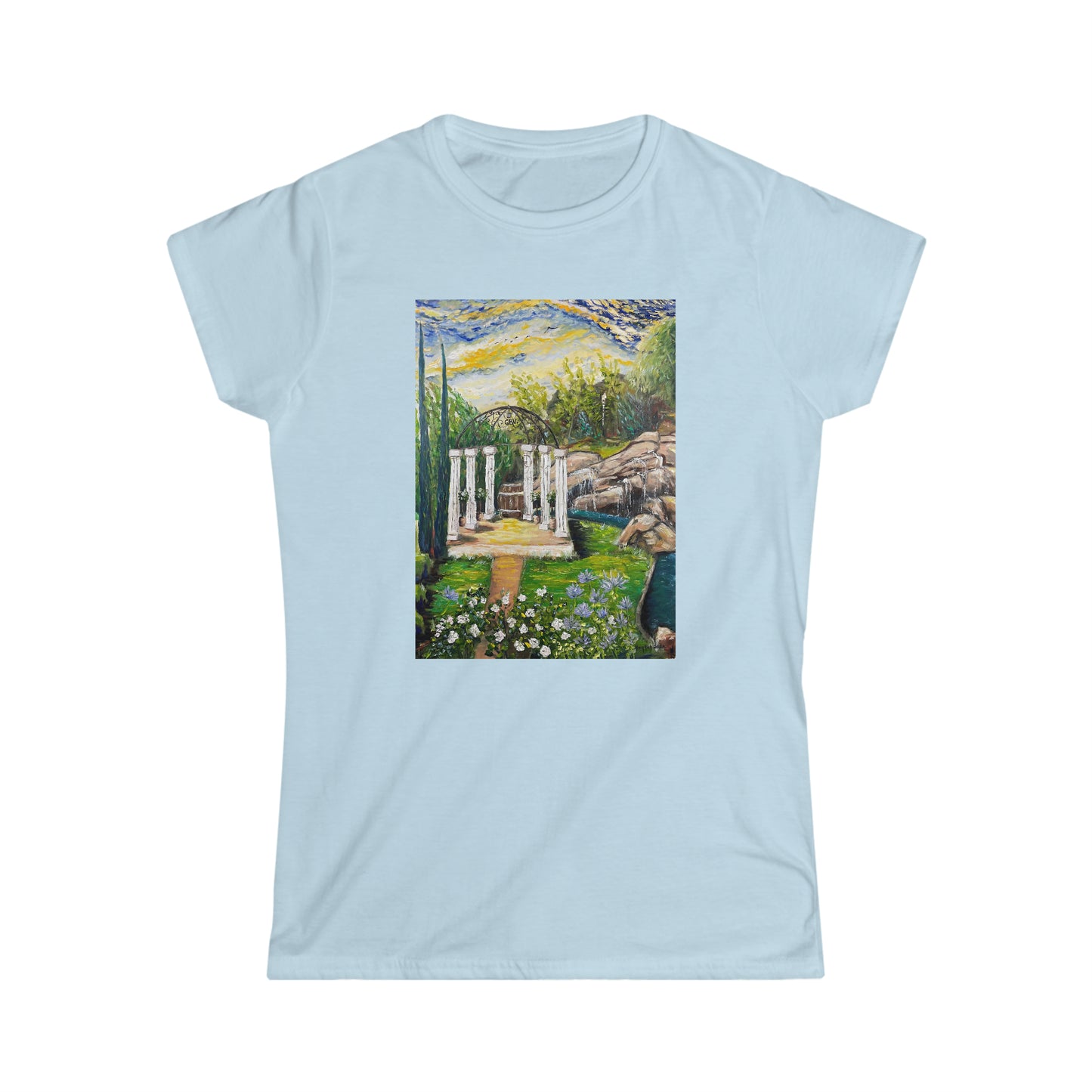 La Pergola chez Gershon Bachus Vintners T-shirt semi-ajusté Softstyle pour femmes