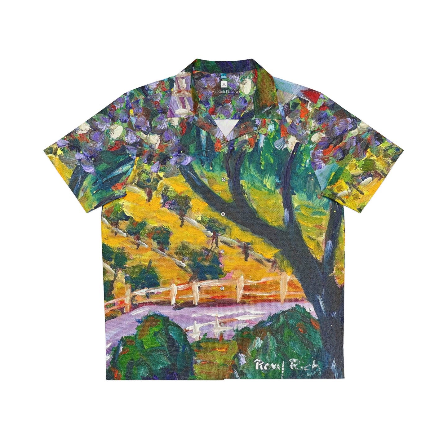 Men's Hawaiian Shirt- Rancho California Road-Temecula Wine Country
