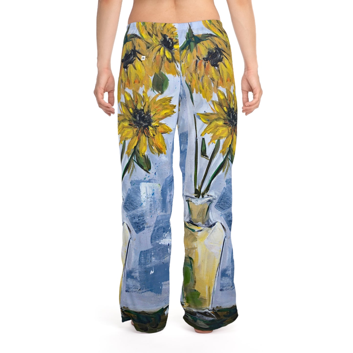 Pajama Pants - Shabby Sunflowers- Women's Pajama Pants