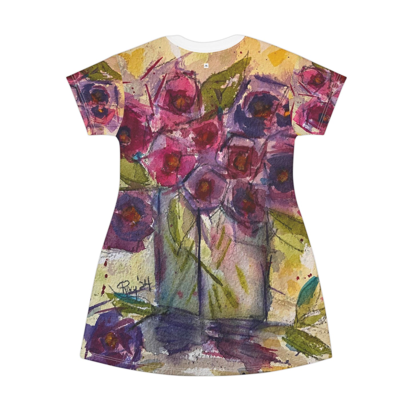 T-Shirt Dress - Spring Roses