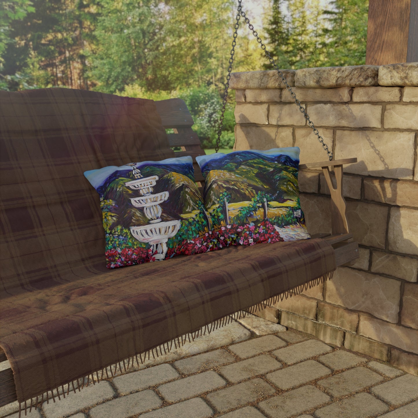 Fountain Vista at GBV Outdoor Pillows