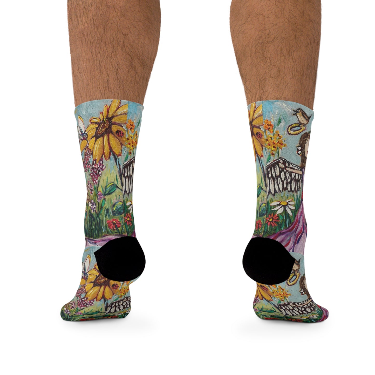 Garden Angel  Socks Black Socks