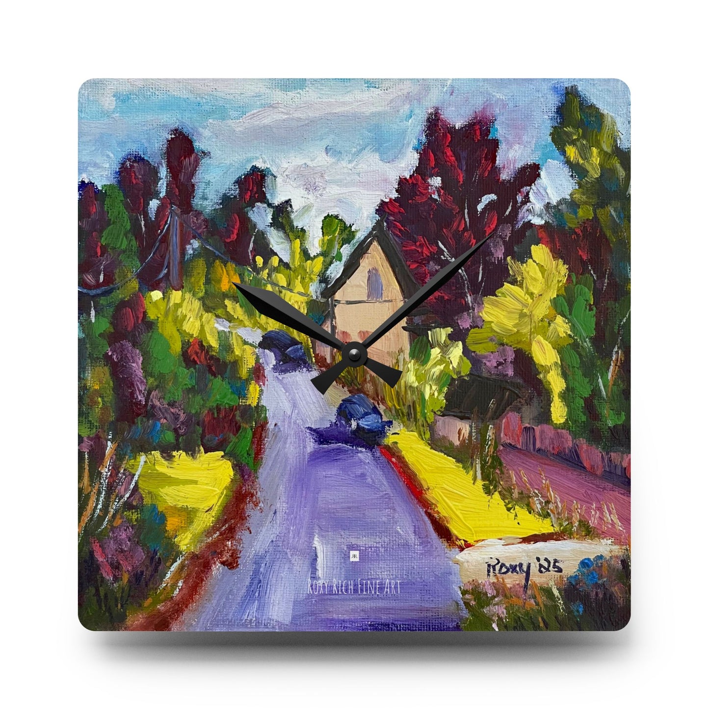 Acrylic Wall Clock -Passing through Whitney-Cotswolds