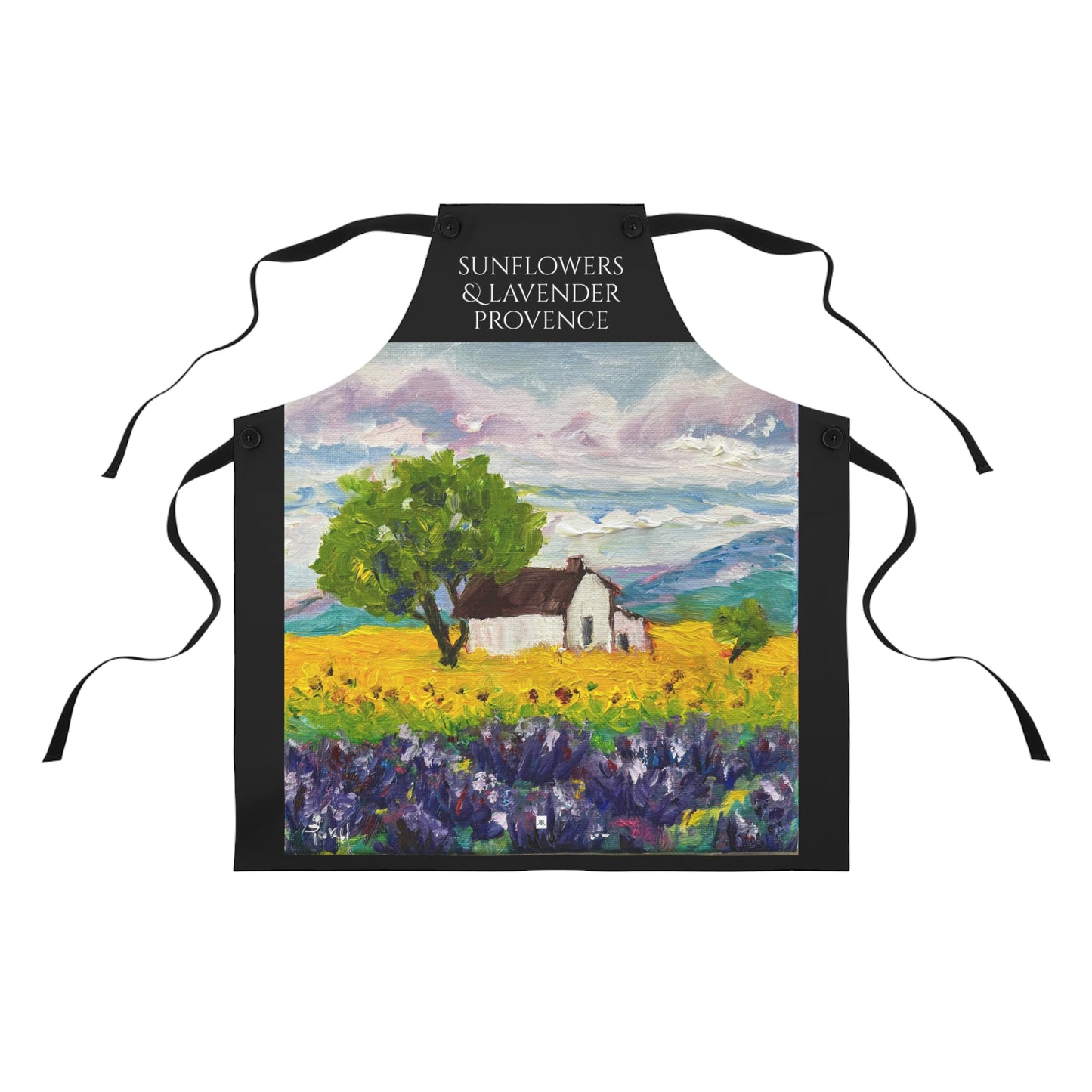 Sunflowers and Lavender Provence Apron