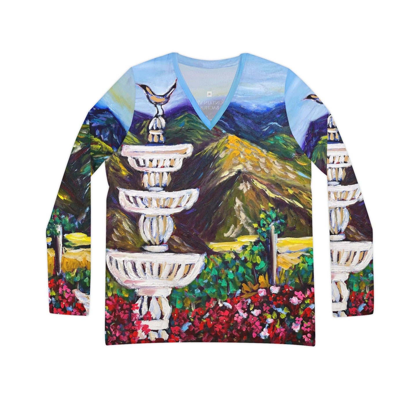 Long Sleeve Shirt- Fountain Vista at GBV - V-neck Women's