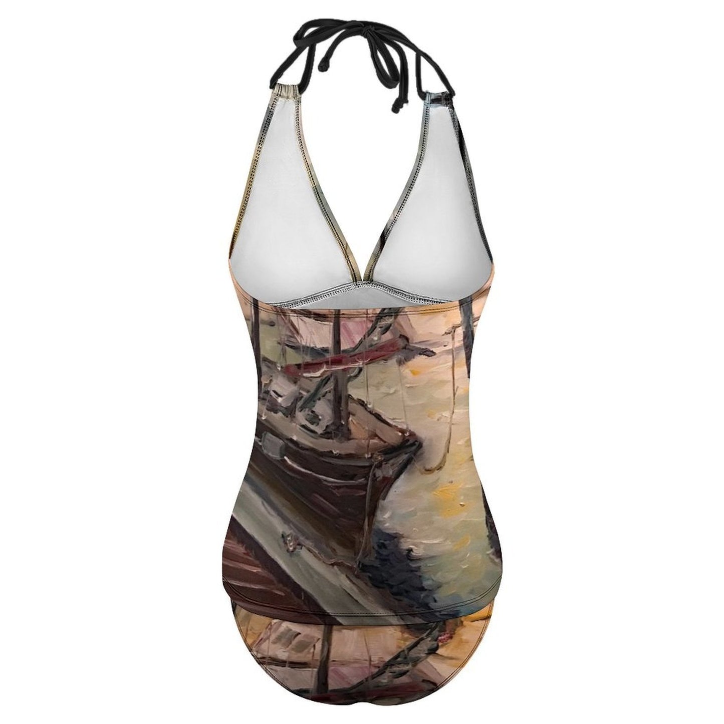 Jeanne's Harbor Slim Fit Tankini Split Swimsuit