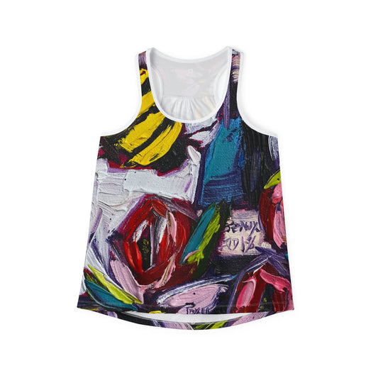 Women's Racerback Tank Top-Bee Happy