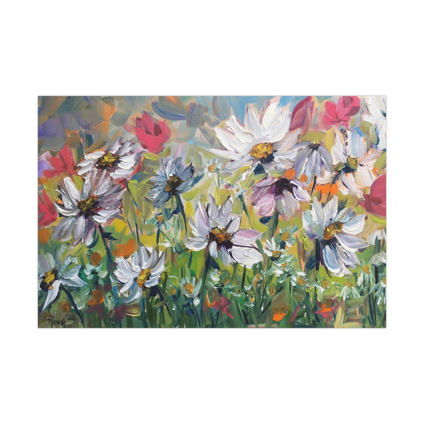 Daisy Garden Gift Wrapping Paper -Ships from America