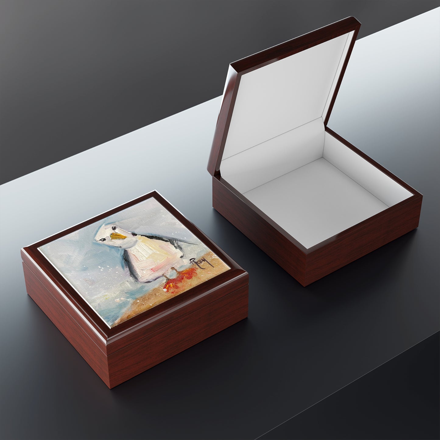 Jewelry Box-Inquisitive Seagull