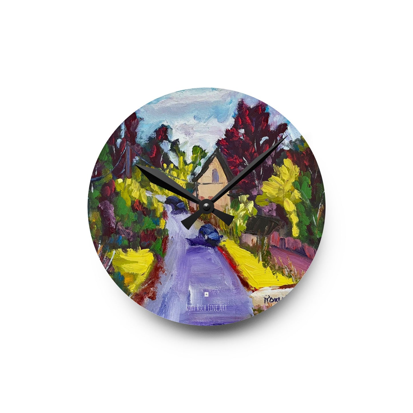 Acrylic Wall Clock -Passing through Whitney-Cotswolds