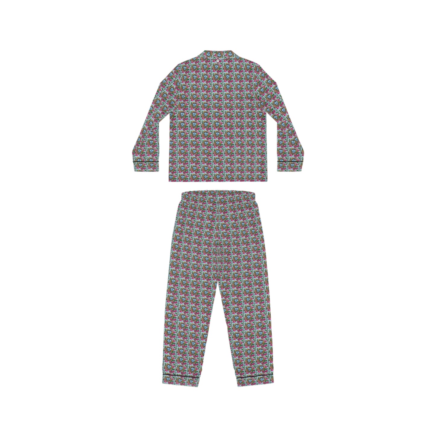 Satin Pajamas — Luxurious Silky Sleepwear Set-Robins Nest with Eggs