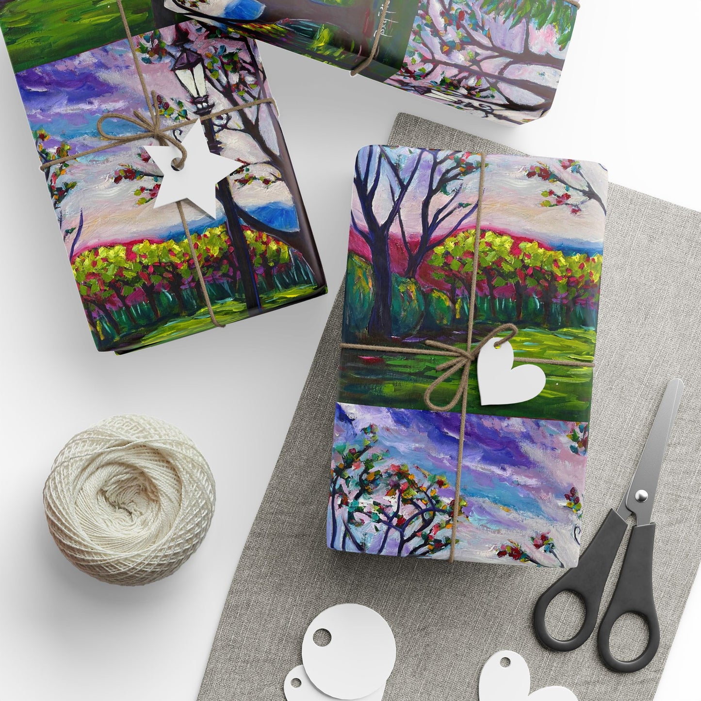 Sundown in Surrey at Stanhill Court (3 Sizes) Wrapping Papers