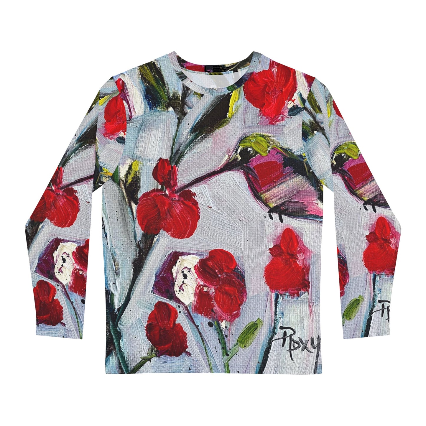 Men's Long Sleeve Shirt - Unique Classic Tee-Hotlips Hummingbird