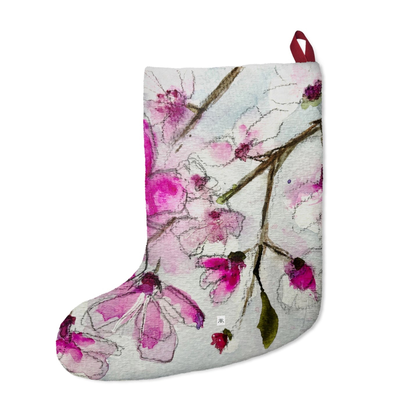 Cherry Blossoms Christmas Stocking