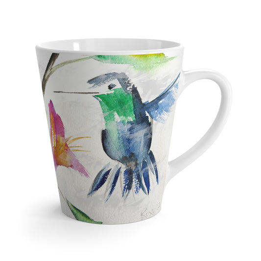 Mug - Floaty Blue Hummingbird-Made in and Ships from USA