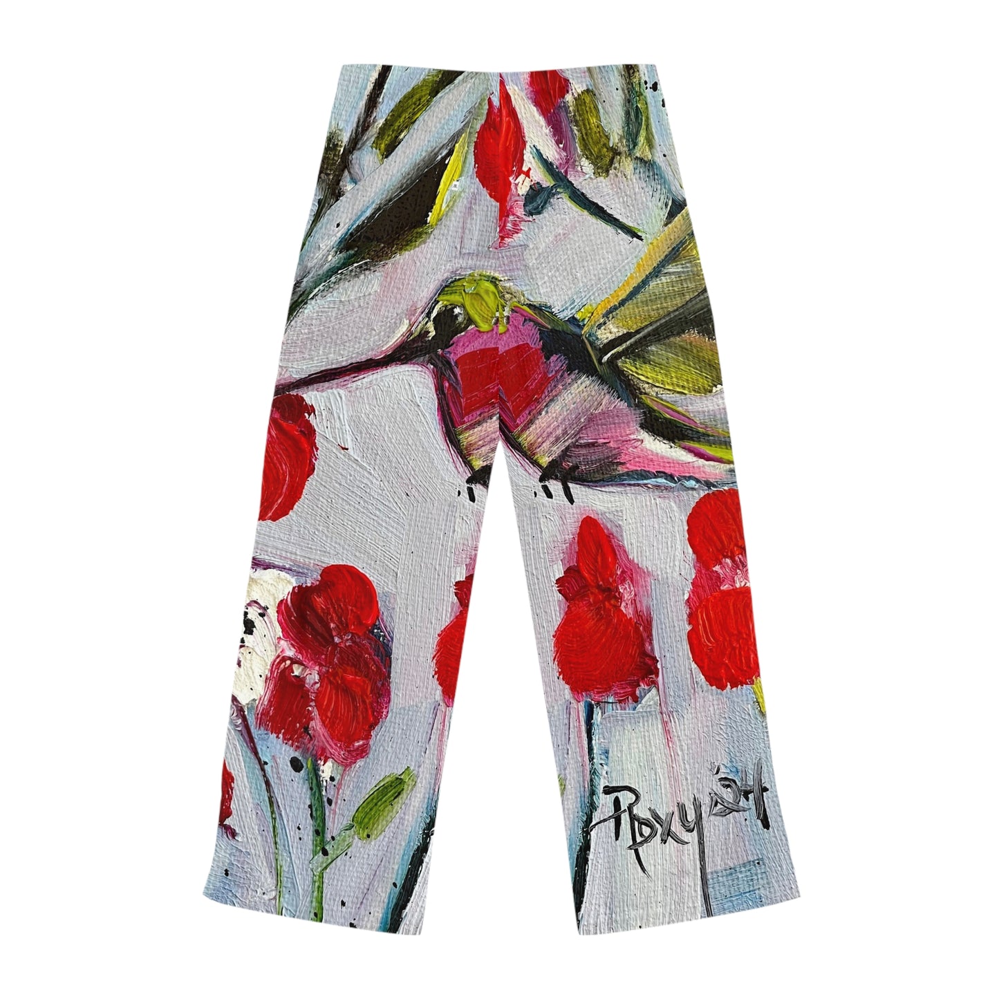 Pajama Pants - Hot lips Hummingbird- Women's Pajama Pants