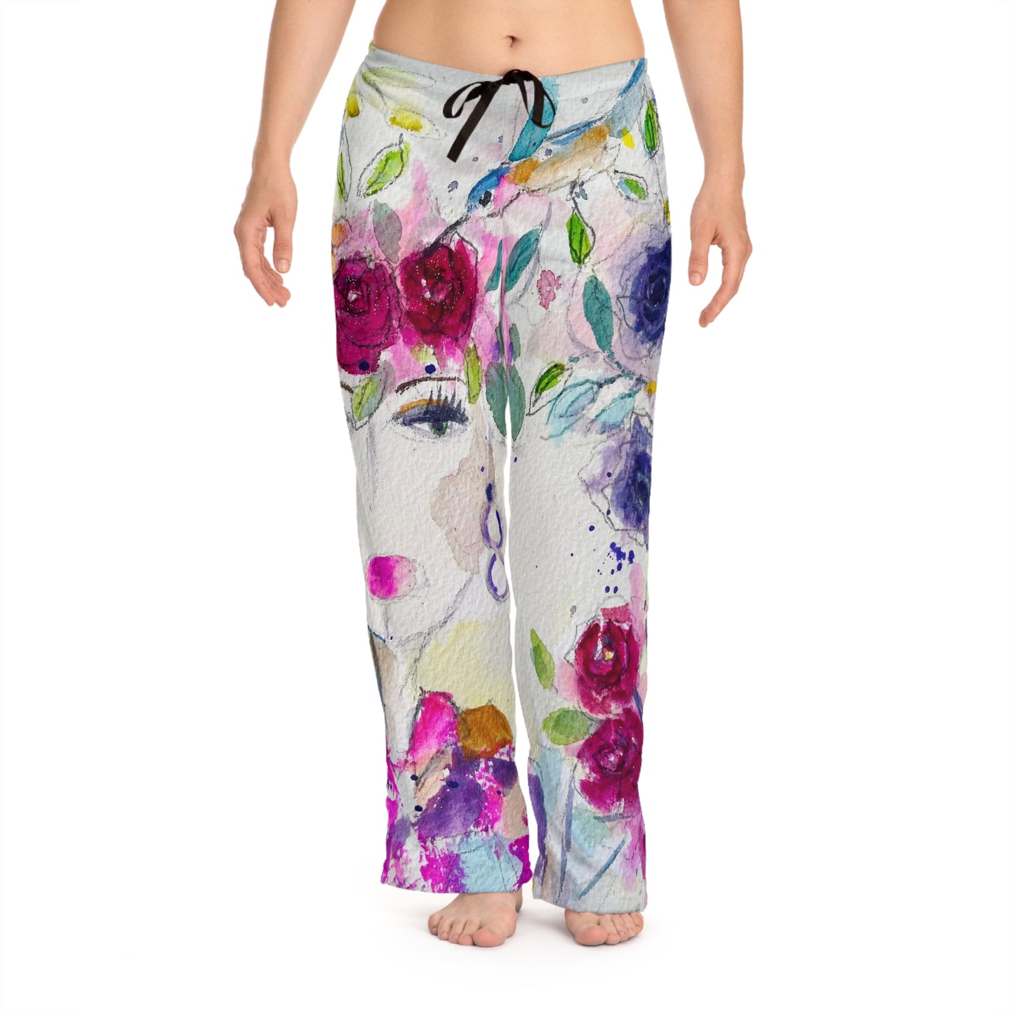 Pajama Pants - Haute Couture Hummingbird- Women's Pajama Pants