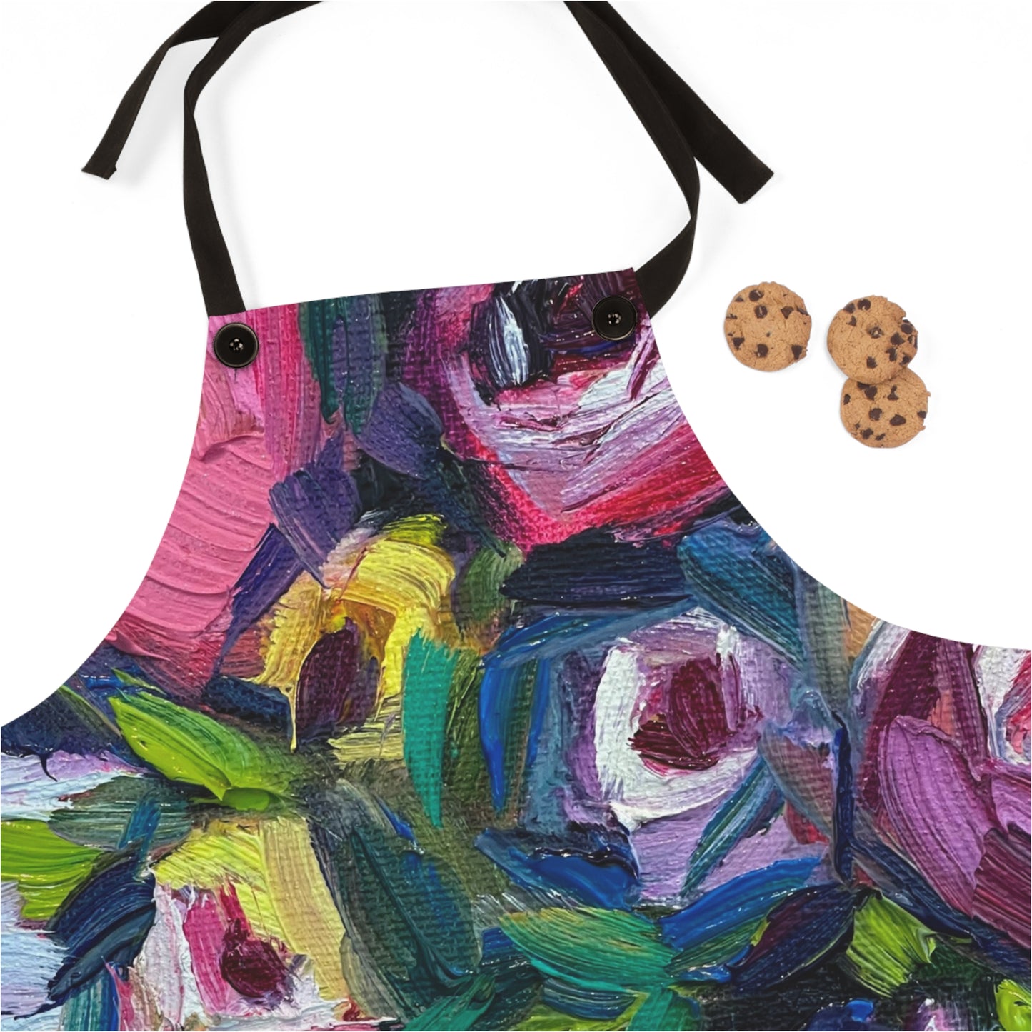 Abstract Roses & Warbler Apron