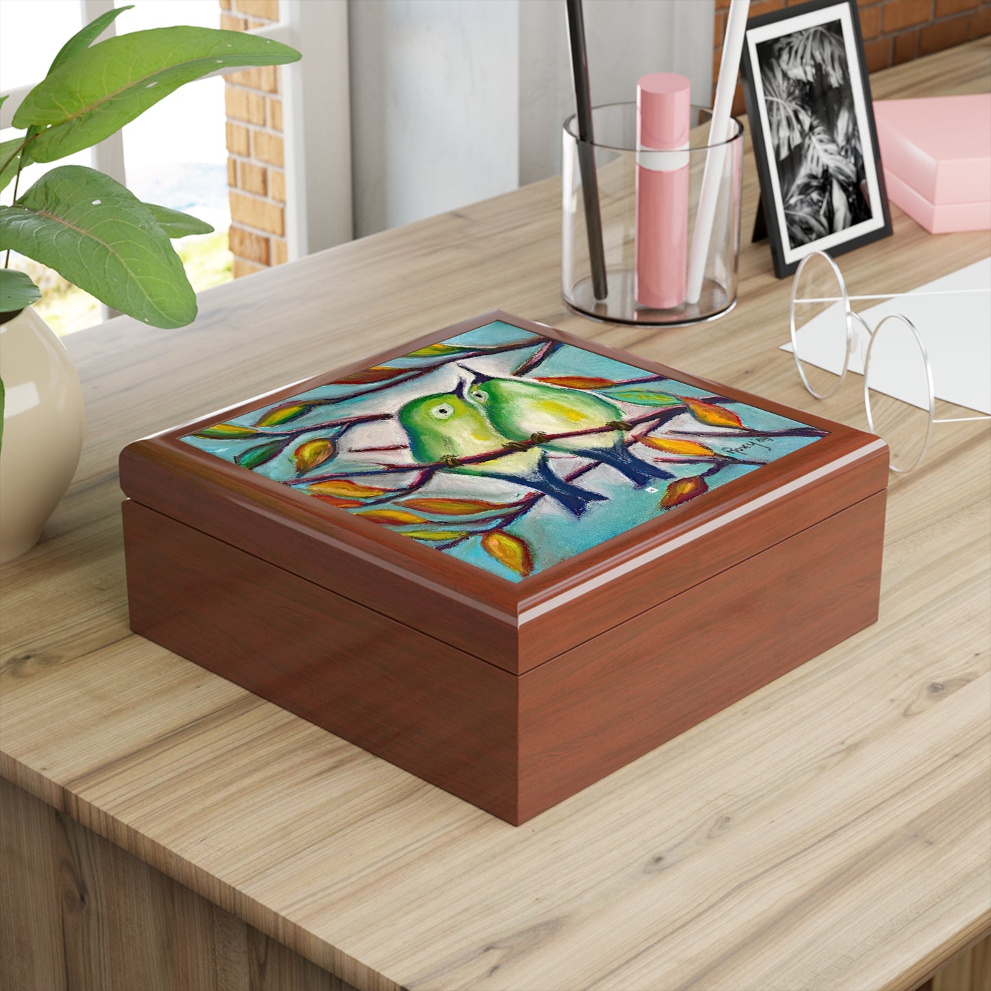 Jewelry Box-Cuddling Warblers