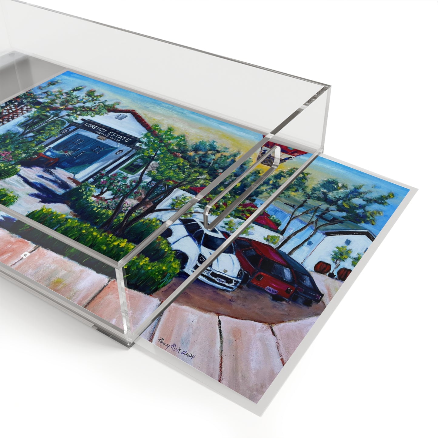 Acrylic Tray - Elegant Lorenzi Estate Winery 2024 Painting